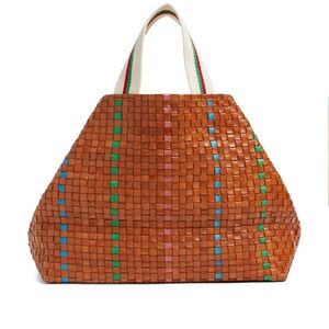 Woven Multicolor Tote Bag